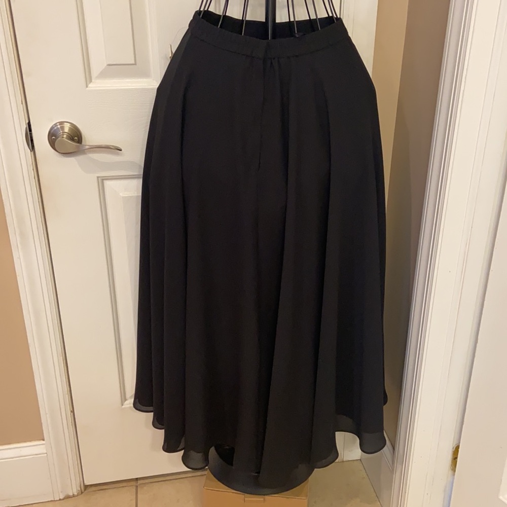 NWT Talbots Full Black Skirt Size 8 Lined 100% Polyester $98 - Picture 2 of 8